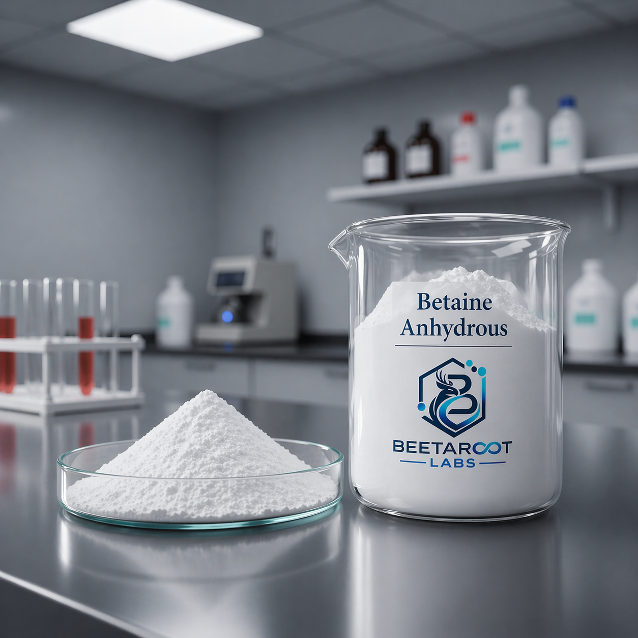 Betaine Anhydrous Powder (Trimethylglycine) – Cosmetic Grade Humectant | 50g–1kg | Beetaroot Labs