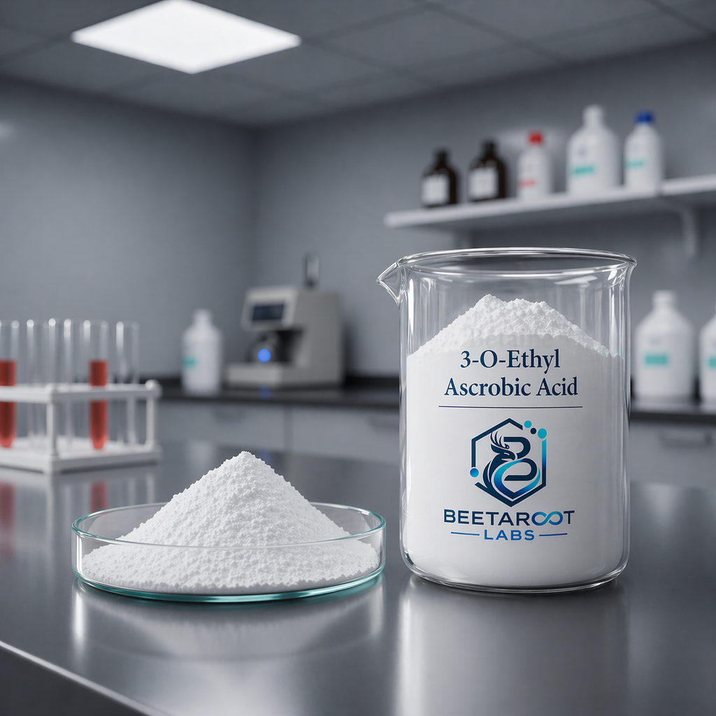 3-O-Ethyl Ascorbic Acid (Vitamin C) – Brightening Active | 20g–1kg | Beetaroot Labs