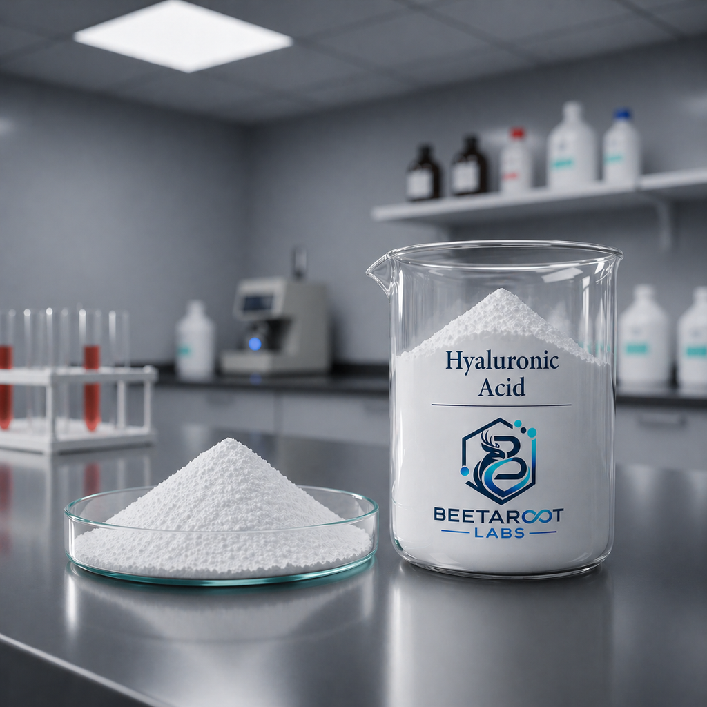 Hyaluronic Acid Powder (Sodium Hyaluronate) – Hydrating Active | 20g–500g | Beetaroot Labs
