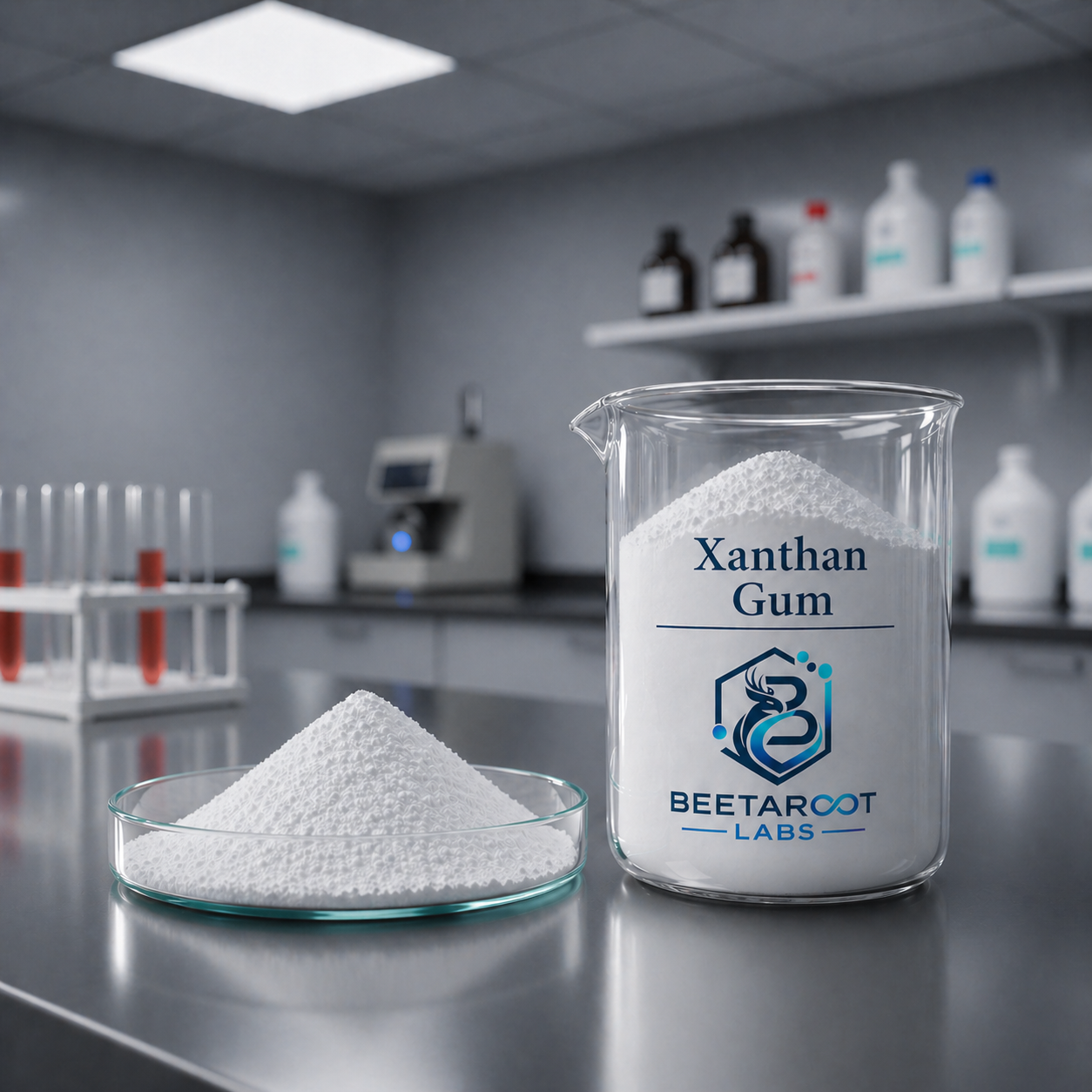 Xanthan Gum Transparent – Thickener & Stabilizer | 100g–5kg | Beetaroot Labs
